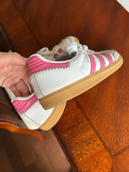 adidas Samba OG Rose Tone Women’s Sneakers - White & Pink - Picture 7 of 9